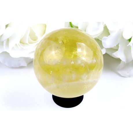 Leštěná citrínová koule 69mm - brazilský citrín 462 g