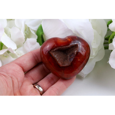 Srdce Karneol č. 919 (56x48x26 mm) | Levné Minerály