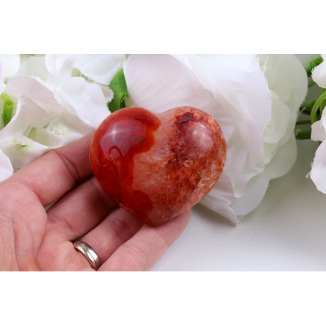 Srdce Karneol č. 921 (54x48x28 mm) | Levné Minerály