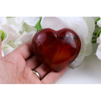 Srdce Karneol č. 923 (65x58x28 mm) | Levné Minerály
