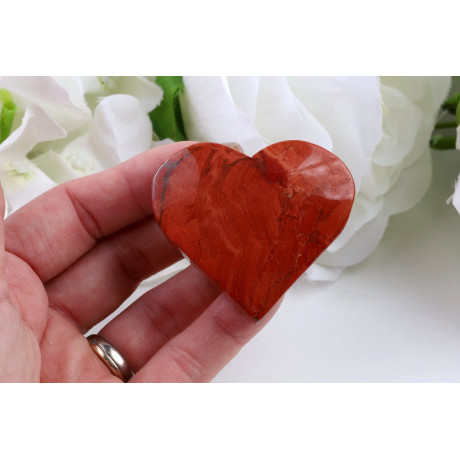 Srdce červený jaspis č. 925 (51x45x16 mm) | Levné Minerály