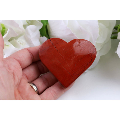 Srdce červený jaspis č. 926 (60x52x18 mm) | Levné Minerály