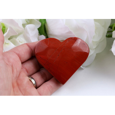Srdce červený jaspis č. 926 (60x52x18 mm) | Levné Minerály
