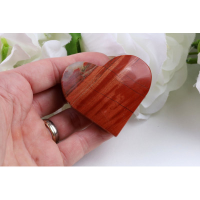 Srdce červený jaspis č. 927 (55x48x19 mm) | Levné Minerály
