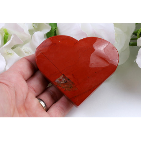 Srdce červený jaspis č. 930 (76x66x19 mm) | Levné Minerály