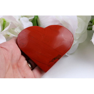 Srdce červený jaspis č. 930 (76x66x19 mm) | Levné Minerály