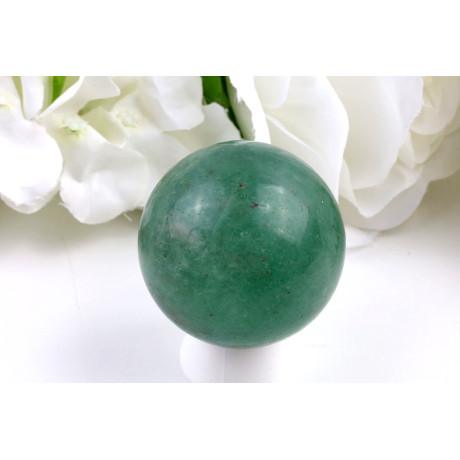 Koule Zelený jahodový křemen č. 941 (52 mm) | Levné Minerály