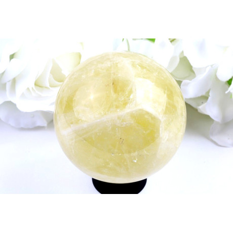 Velká citrínová koule 74mm - brazilský citrín 565g