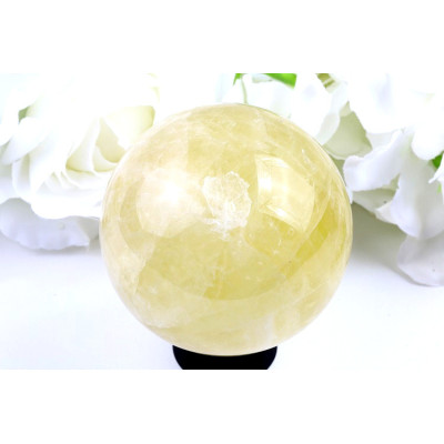 Velká citrínová koule 74mm - brazilský citrín 565g