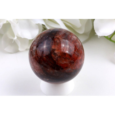 Koule Ohnivý křemen č. 1001 (52 mm) | Levné Minerály