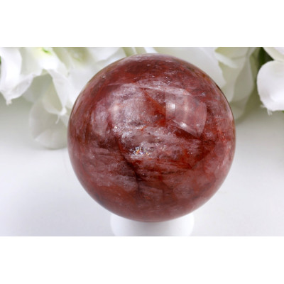 Koule Ohnivý křemen č. 1003 (62 mm) | Levné Minerály