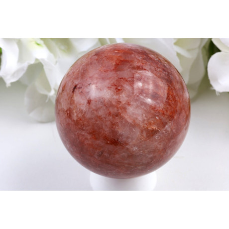 Koule Ohnivý křemen č. 1004 (63 mm) | Levné Minerály
