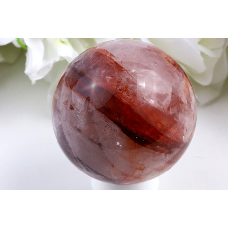 Koule Ohnivý křemen č. 1006 (66 mm) | Levné Minerály