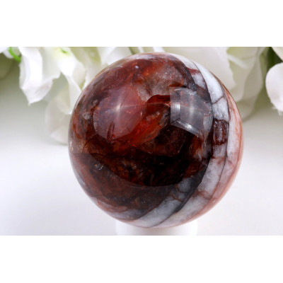Koule Ohnivý křemen č. 1007 (66 mm) | Levné Minerály