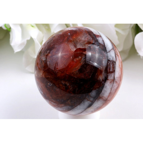 Koule Ohnivý křemen č. 1007 (66 mm) | Levné Minerály