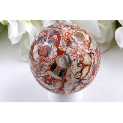 Koule Penízkový achát 1008 (63 mm) | Levné Minerály