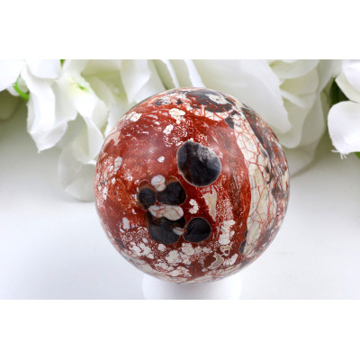 Koule Penízkový achát č. 1009 (61 mm) | Levné Minerály