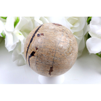 Koule Jaspis obrázkový č. 1020 (65 mm) | Levné Minerály