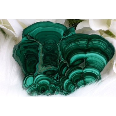 Plátek Malachit č. 1025 (94x70x14 mm) | Levné Minerály