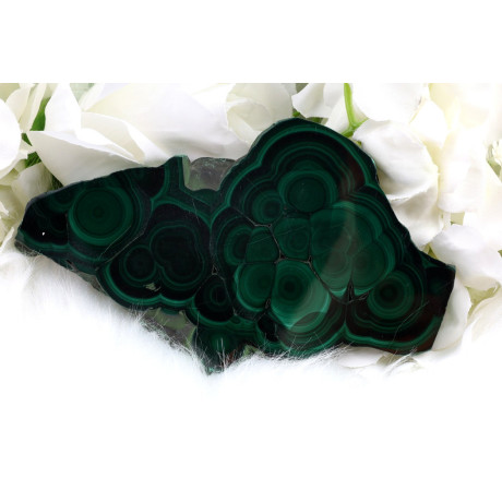 Plátek Malachit č. 1026 (138x89x10 mm) | Levné Minerály