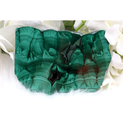 Plátek Malachit č. 1028 (106x80x14 mm) | Levné Minerály