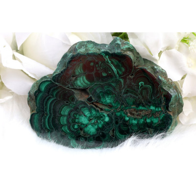 Plátek Malachit 116x87 mm | Levné Minerály