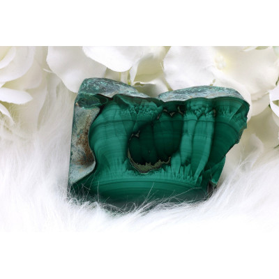 Plátek Malachit č. 1032 (67x58x13 mm) | Levné Minerály