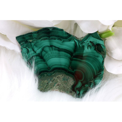 Plátek Malachit č. 1033 (74x58x11 mm) | Levné Minerály