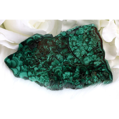 Plátek Malachit č. 1034 (123x77x12 mm) | Levné Minerály