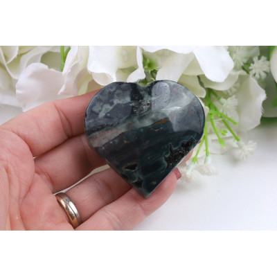 Srdce Ocean jaspis č. 1054 (50x48x20 mm) | Levné Minerály