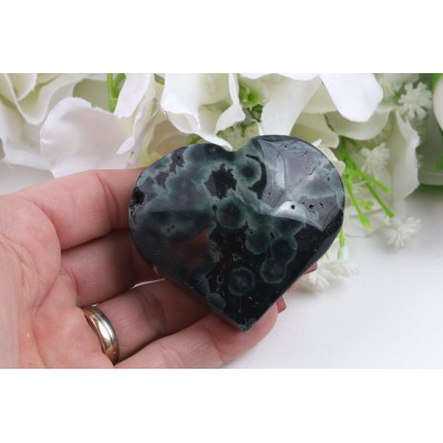 Srdce Ocean Jaspis č. 1057 (56x49x26 mm) | Levné Minerály