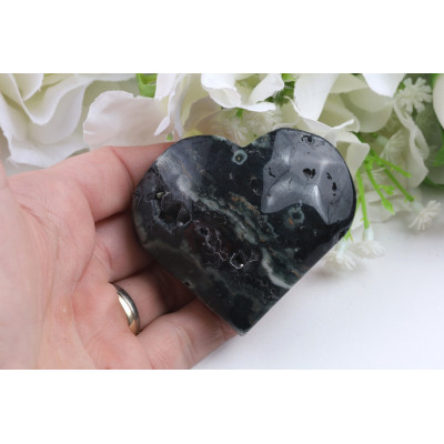 Srdce Ocean jaspis č. 1059 (60x55 mm) | Levné Minerály