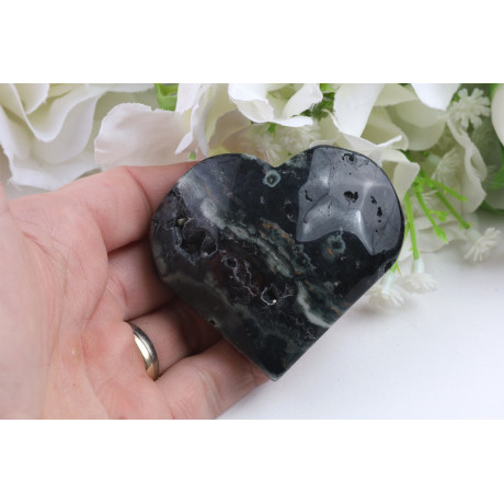 Srdce Ocean jaspis č. 1059 (60x55 mm) | Levné Minerály