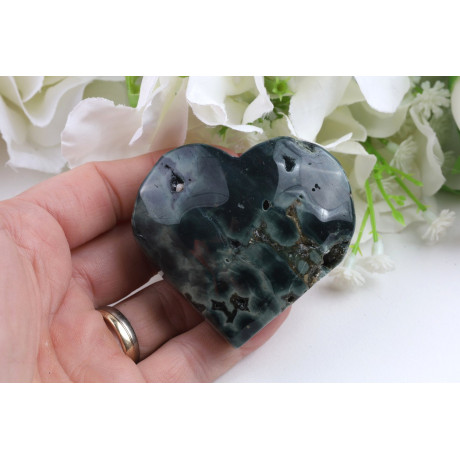 Srdce ocean jaspis č. 1062 (57x52x25 mm) | Levné Minerály