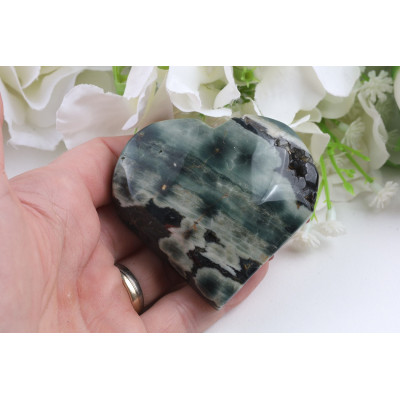 Srdce Ocean Jaspis č. 1066 (60x56x21 mm) | Levné Minerály