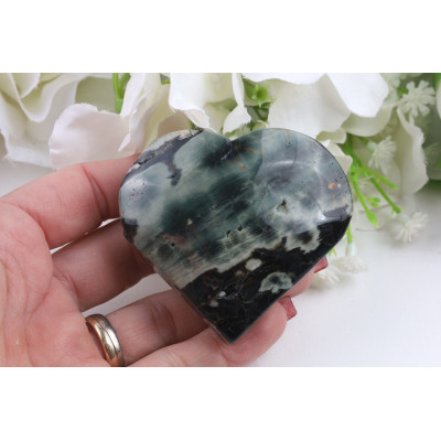 Srdce Ocean Jaspis č. 1066 (60x56x21 mm) | Levné Minerály