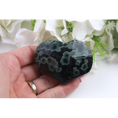 Srdce Ocean Jaspis č. 1067 (57x43x23 mm) | Levné Minerály