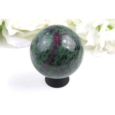 Koule Rubín v zoisitu 68mm - jedinečný kámen | Čína