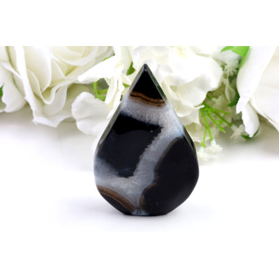 Špice černý sardonyx č. 1081 (92 mm) | Levné Minerály