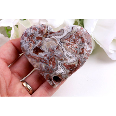 Srdce Mexický achát č. 1083 (69x62x14 mm) | Levné Minerály