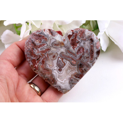 Srdce Mexický achát č. 1083 (69x62x14 mm) | Levné Minerály