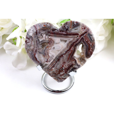 Srdce Mexický achát č. 1085 (98x90 mm) | Levné Minerály