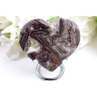 Srdce Mexický achát č. 1085 (98x90 mm) | Levné Minerály