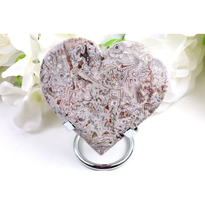 Srdce Mexický achát č. 1086 (98x93 mm) | Levné Minerály