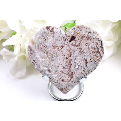 Srdce Mexický achát č. 1086 (98x93 mm) | Levné Minerály