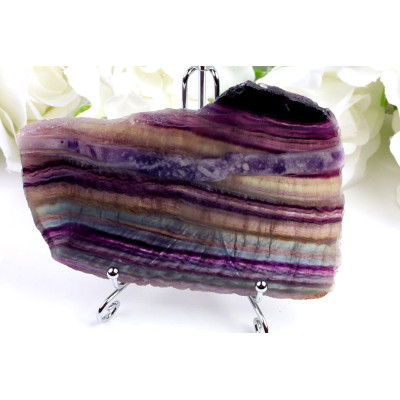 Plátek Duhový fluorit (149x103x9 mm) | Levné Minerály