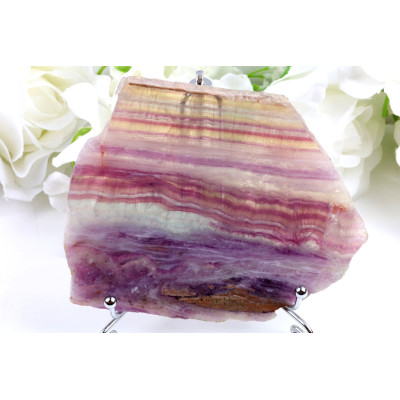 Plátek Duhový fluorit 138x113x8 mm | Levné Minerály