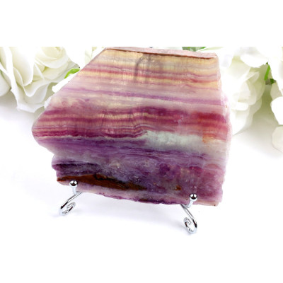 Plátek Duhový fluorit 1092 (137x113 mm) | Levné Minerály