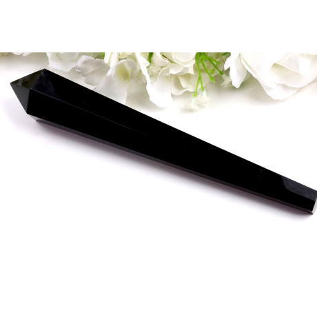 Hůlka Černý obsidián č. 1096 (213 mm) | Levné Minerály