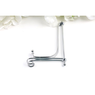 Stojánek na plátky stříbrný 123mm | Levné Minerály